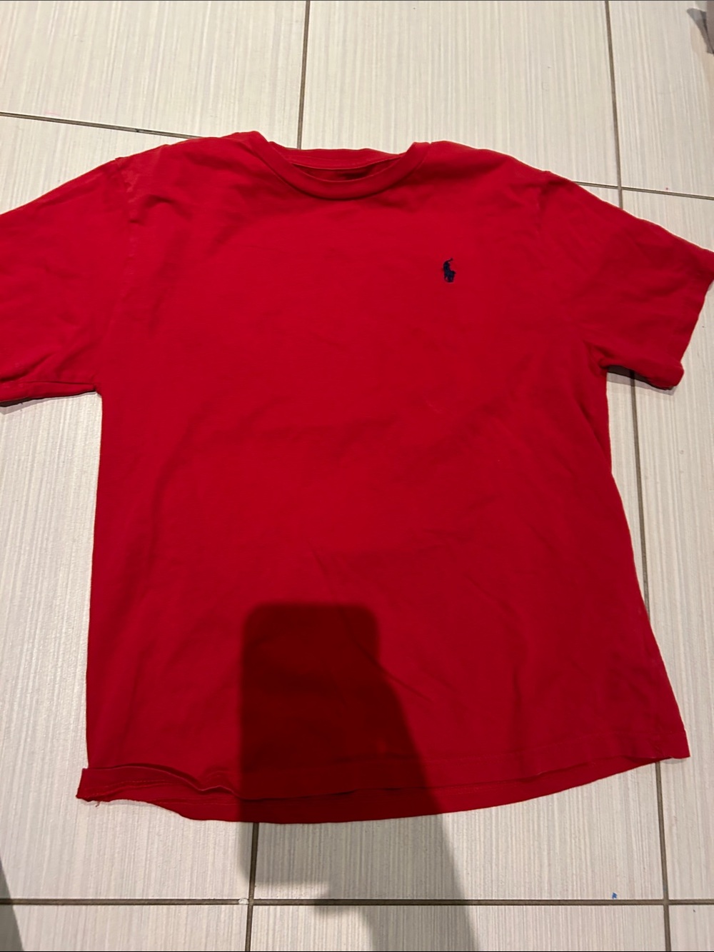 Polo by Ralph Lauren Red Short Sleeve Crewneck Tee with Polo Pony
